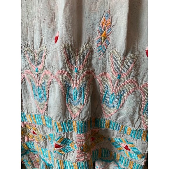 Johnny Was Dusty Rose Jardin Tunic Rayon Large NWT - Picture 11 of 12